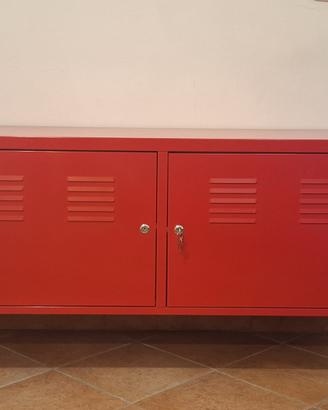 Mobile IKEA PS rosso in acciaio- Roma Montesacro