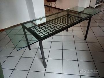 Tavolo in ferro e cristallo, 2 misure disponibili