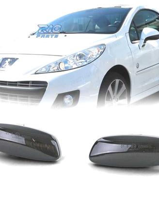 FRECCIE SPECCHIO PER PEUGEOT CITROEN LED NERO FUMÈ