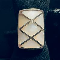 Anello argento indiano madreperla