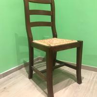 4 sedie in arte povera