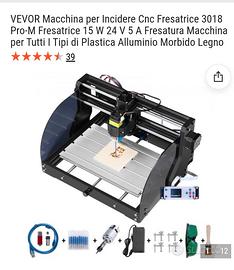 fresatrice legno VEVOR  con laser 