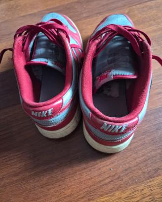 Nike dunk low rosse e bianche 