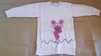 Maglia rosa chiaro con disegno bambina