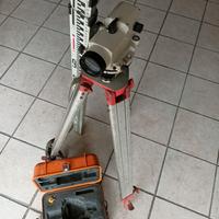 Livella ottica completa di treppiede e asta