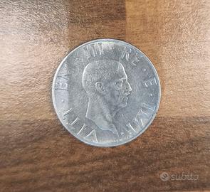 2 lire 1939 regno d'Italia in acciaio 
