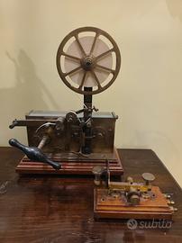Telegrafo Morse italia in ottone massiccio 1880"