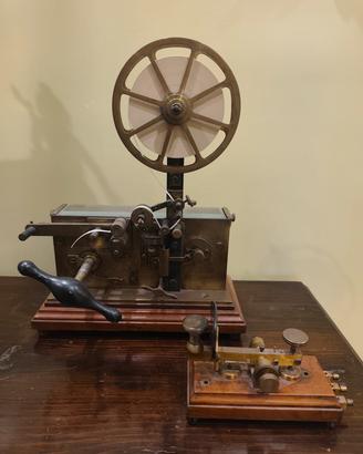 Telegrafo Morse italia in ottone massiccio 1880"
