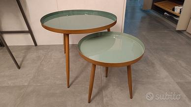 Avril - Tavolini sovrapponibili in metallo Verde