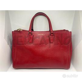 BORSA DONNA A MANO COCCINELLE ROSSA SAFFIANO