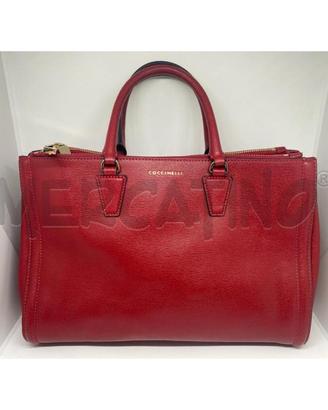 BORSA DONNA A MANO COCCINELLE ROSSA SAFFIANO