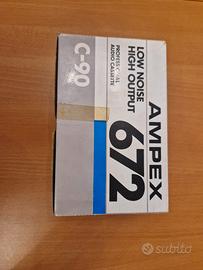10 audio Cassette  C-90 AMPEX 672  low noise