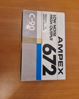 10 audio Cassette  C-90 AMPEX 672  low noise