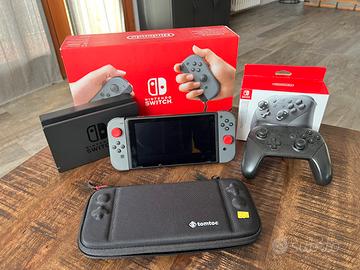 Nintendo switch con pro controller custodia e sd