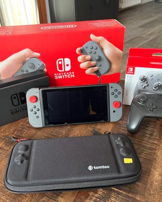 Nintendo switch con pro controller custodia e sd