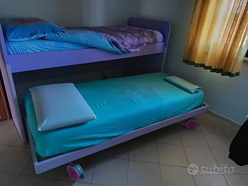 Doppio letto con materassi Memory