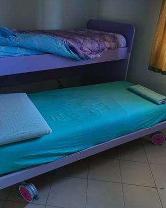 Doppio letto con materassi Memory
