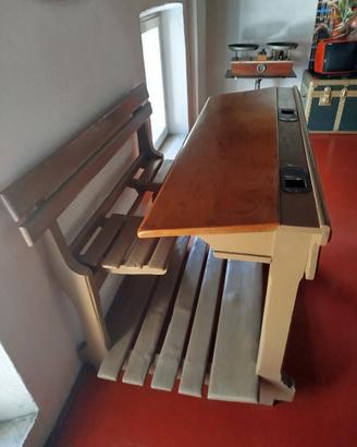 Antico Banco di Scuola Vintage Biposto - Metà '900