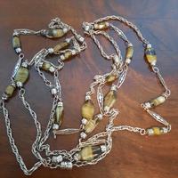 collana credo acciaio e pietre mt. 2.20