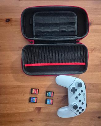 Lotto Nintendo Switch: 4Giochi+Controller+Custodia