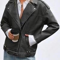 Giacca biker finta pelle