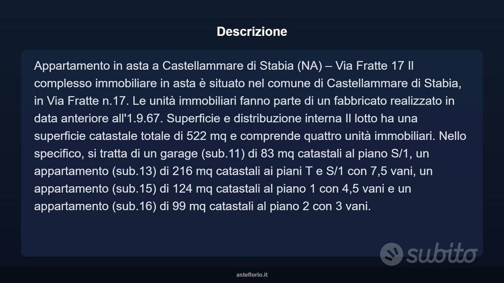 Appartamento – Castellammare di Stabia, Fratte, Napoli - Vista 3
