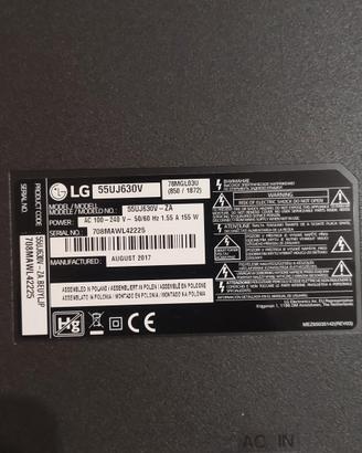 TV LG 55 pollici modello 55UJ630 ricambi