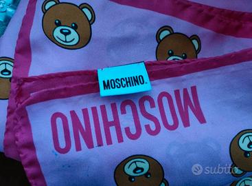 Foulard Moschino® Allover Teddy Bear 100% seta