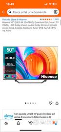 tv hisense 50 pollici