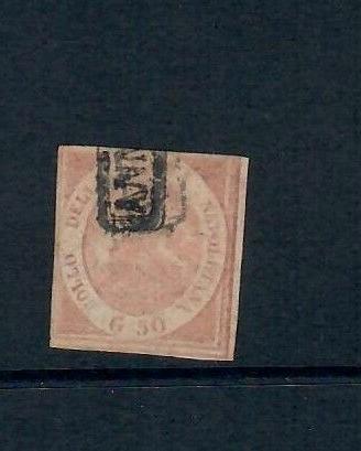 NAPOLI 50 GRANA ROSA CARMINIO CHIARO USATO SASSONE