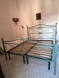 letto in ferro battuto 