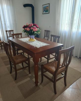 Soggiorno completo in legno