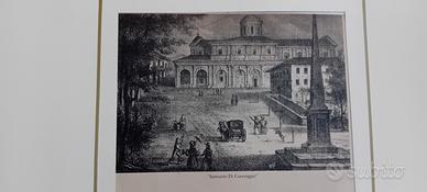 antica stampa di Caravaggio Bg