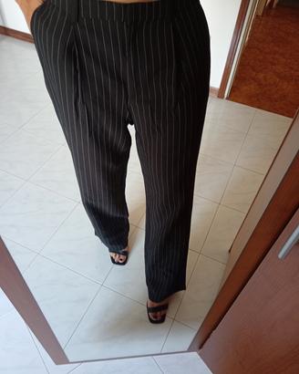 pantaloni eleganti gessato nuovi