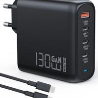 Caricatore USB C 130W, PD100W+QC30W PPS GaN Carica