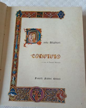 Opera illustrata di Dante. vol. 8 Il convivio 