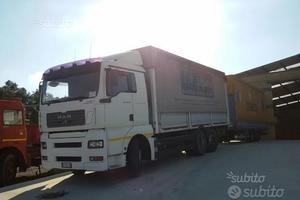 Man 26.390 tga centinato + rimorchio biga