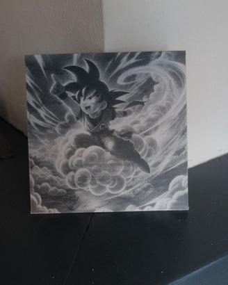 Quadretto decorativo Goku – 20x20 cm – Stile anime