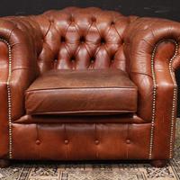 Poltrona originale Chesterfield club in pelle