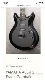 Chitarra elettrica YAMAHA AES-FG Frank Gambale c