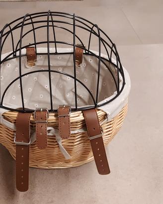 Cestino anteriore per bici per cane e gatto