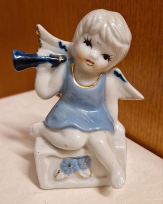 Statuetta angelo con tromba