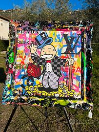 Quadro Luxury Disney Mr. Monopoly PopArt moderna
