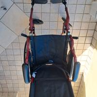 Sedia a rotelle KSP + deambulatore + sponda letto