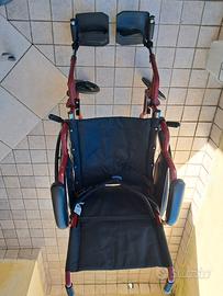 Sedia a rotelle KSP + deambulatore + sponda letto