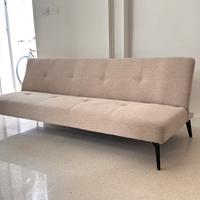 Divano letto tessuto beige Sklum basso design
