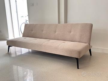 Divano letto tessuto beige Sklum basso design