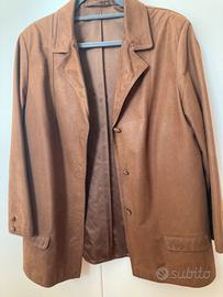 Giacca pelle scamosciata donna