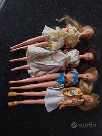 BARBIE 4 BAMBOLE ANNI 80