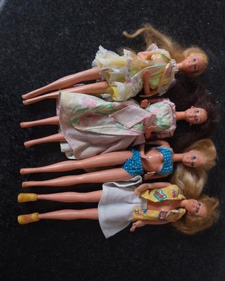 BARBIE 4 BAMBOLE ANNI 80